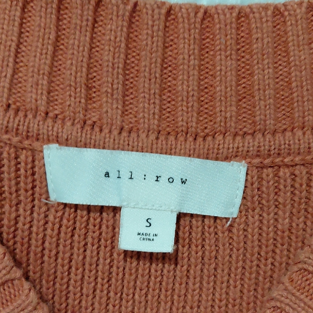 Women's Ribbed Knit Top - Rust - All Row
